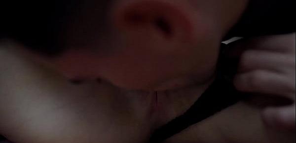  I Pumped Her Pussy With Mouth! Huge Pussy Gets Orgasm Under Table!